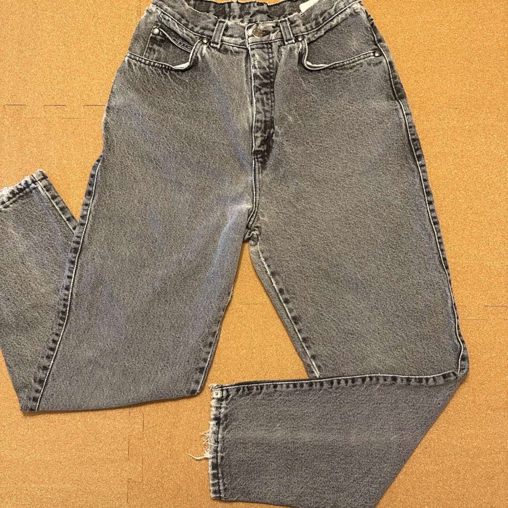 Levi's‎ SilverTab Jeans Womens 10 Grey Black Vintage 90s High Rise Tapered 512